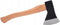 Synx Tools Handbijl 800 Gram - Handbijl - Hakbijl - Handbijlen - Bijl - Wig bijl- Tuingereedschap - Hakken - Met Houten steel