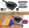 Synx Tools Handveger en blik Grijs Stoffer en blik - Kunststof - Stoffer & blik- veger en blik - Dustpan & Brush - Breedte 22 cm