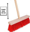 Synx Tools Harde Bezem Rood- Tuinbezem -Nylon - 30 cm - Straatbezem - Bezems - Besem Veger - Buiten Bezem met steel 150 cm - Schoonmaakartikelen - Schrobborstels