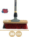 Synx Tools Harde X Bezem 30cm - Tuinbezem - Straatbezem - Bezems - Besem Veger - Buiten Bezem met steel 140 cm - Schoonmaakartikelen - Schrobborstels