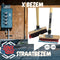 Synx Tools Harde X Bezem 30cm - Tuinbezem - Straatbezem - Bezems - Besem Veger - Buiten Bezem met steel 140 cm - Schoonmaakartikelen - Schrobborstels
