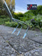 Synx Tools hark - Cultivator - 3 tanden - Verzinkt - Bodembewerkers - Harken - Tuingereedschap / Grondwoelers - Incl. Steel 150cm