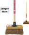 Synx Tools Junior Kinderbezem Cocos Binnenbezem - Bezems / Zaalveger - Buitenspeelgoed - tuinierspeelgoed - Schepjes - Kinderen - Met houten Steel 86 cm