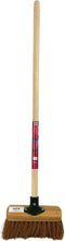 Synx Tools Junior Kinderbezem Cocos Binnenbezem - Bezems / Zaalveger - Buitenspeelgoed - tuinierspeelgoed - Schepjes - Kinderen - Met houten Steel 86 cm