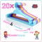 Synx Tools Kinder Kledinghangers - Kleerhangers - 20 Stuks - Hanger - Mix Kleur - kledinghangers baby - kinderkleding hangers - 18CM-28CM-x0,5CM