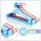 Synx Tools Kinder Kledinghangers - Kleerhangers - 30 Stuks - Hanger - Mix Kleur - kledinghangers baby - kinderkleding hangers - Babykleding - babykameraccessoires - 18CM-28CM-x0,5CM