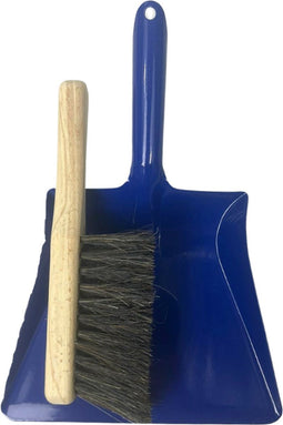 Synx Tools kinder Stoffer en blik Blauw - Handveger en blik - Metaal - kinderbezem - stoffer en blik kinderen - bezems
