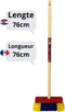 Synx Tools Kinderbezem Geel/blauw - Bezems - Buitenspeelgoed / Speelgoed - tuinierspeelgoed - Schepjes - Kinderen - Totale lengte 76cm