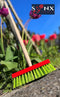 Synx Tools Kinderbezem Junior Rood Groen Bezem - Bezems - Buitenspeelgoed / Speelgoed incl. Steel 80cm - tuinierspeelgoed - Schepjes - Kinderen - Inclusief Steel 80cm