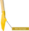Synx Tools Kinderschopje Mini Spade geel - Kinderspade - schepjes - Bats / Spade - Buitenspeelgoed - Tuinierspeelgoed - Zandbakspeelgoed - Speelgoed - Schopje - Kinderen - Totale lengte 73cm