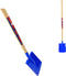 Synx Tools Kinderspade met opstapje Blauw - Kinderspade - schepjes - Bats / Spade - Buitenspeelgoed - Tuinierspeelgoed - Zandbakspeelgoed - Speelgoed - Schopje - Kinderen - Totale lengte 73cm
