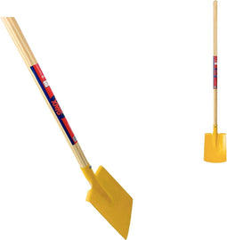 Synx Tools Kinderspade met opstapje Geel - Kinderspade - schepjes - Bats / Spade - Buitenspeelgoed - Tuinierspeelgoed - Zandbakspeelgoed - Speelgoed - Schopje - Kinderen - Totale lengte 73cm