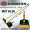 Synx Tools Klauwbezem en blik 28cm set - Bezems - bezemhouder - bezem buiten - straatbezem - krallenbezem - Telescopische steel 70 - 140cm