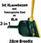 Synx Tools Klauwbezem en blik 28cm set - Bezems - bezemhouder - bezem buiten - straatbezem - krallenbezem - Telescopische steel 70 - 140cm