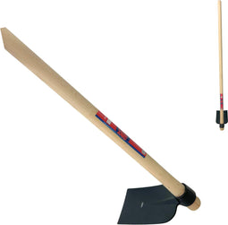 Synx Tools landhak Gesmeed 12cm - hak - Onkruidhak- tuingereedschap - bodembewerkers - Handschoffel met essenhouten steel 130cm