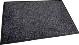 Synx Tools Luxe Deurmat Binnen – Antraciet Vinyl 50x80cm – Droogloopmat / Droogloopmatten voor Binnen en buiten – Deur Droogloop Mats– Schoonloopmat – Deurmatten – Inloopmat – Voordeur – Doormat – Matten – Entreema