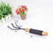 Synx Tools Mini Tuinkrabber Metaal 32 cm - hark - Tuinkrabber Mini- Mini tuingereedschap - Onkruidverwijderaar - Handgereedschap - Moestuin benodigheden
