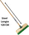 Synx Tools Mos & Tegelborstel 28cm - Bezem - Bezems - Mosbezem bezem met Steel 120 cm - Schrobbezem - Mos - Onkruidborstel - Harde Borstel - Vloerschrobborstel