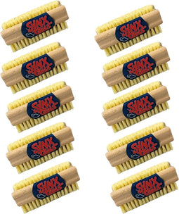Synx Tools Nagelborstel hout set van 10 stuks - schrobborstels - nagel borstel - schrobbezem - nagelborstel hout - Voordeelverpakking