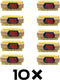 Synx Tools Nagelborstel hout set van 10 stuks - schrobborstels - nagel borstel - schrobbezem - nagelborstel hout - Voordeelverpakking