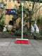 Synx Tools Nylons StraatBezem 35cm - Bezems - Buiten bezem Kunststof haren - Bezem met Steel 150 cm - Schrobborstels - Buitenbezem