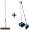 Synx Tools Paardenhaar 50cm & Stoffer en Blik set van 2 - Paardenhaar / Kamerveger - Zachte bezem 50 cm - Bezemsteel - Verstelbaar steel tot 121 cm - Stoffer & Blik Met Schoonmaaktanden