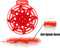 Synx Tools Powerscreen UrinoirMatje Rood 2 stuks Meloen Geur 30 dagen - luchtverfrisser toilet - Urinoirmatten - Urinal Screen Wave - Anti spat mat WC - Toilet Mat - Frisse Geur - Wc Rooster - Urinoirrooster