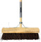 Synx Tools Prof Gemeente Bezem 45 cm incl. Steel 150 cm - Straatbezem / Stadsbezem - Harde natuurvezels - veger - Bezems buitenbezem - Tuinbezem -