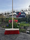 Synx Tools Prof Gemeente Bezem Nylon 45 cm - Wegenbouwbezem - Straatbezem - Stadsbezem - Harde natuurvezels - veger - Bezems buitenbezem - Tuinbezem - incl. Steel 150 cm