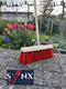 Synx Tools Prof Gemeente Bezem Nylon 45 cm - Wegenbouwbezem - Straatbezem - Stadsbezem - Harde natuurvezels - veger - Bezems buitenbezem - Tuinbezem - incl. Steel 150 cm