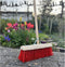 Synx Tools Prof Gemeente Bezem Nylon 45 cm - Wegenbouwbezem - Straatbezem - Stadsbezem - Harde natuurvezels - veger - Bezems buitenbezem - Tuinbezem - incl. Steel 150 cm