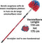 Synx Tools Ragebol met telescoopsteel -Plumeau - Stoffer - spinnenrager met telescoopsteel 175 cm - Plumeaus - Rood/Blauw - Uitschuifbaar - Duster