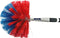 Synx Tools Ragebol met telescoopsteel -Plumeau - Stoffer - spinnenrager met telescoopsteel 175 cm - Plumeaus - Rood/Blauw - Uitschuifbaar - Duster