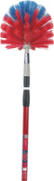 Synx Tools Ragebol met telescoopsteel -Plumeau - Stoffer - spinnenrager met telescoopsteel 175 cm - Plumeaus - Rood/Blauw - Uitschuifbaar - Duster