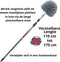 Synx Tools ragebol met telescoopsteel - Stoffer - Plumeau - spinnenrager met telescoopsteel 175 cm - Grijs - Plumeaus - Uitschuifbaar - Duster
