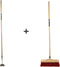 Synx Tools Rechte Schoffel 12cm met Staal 160cm + Nylon Straatbezem 35cm - Rechte Schoffel 12cm - Buitenbezem