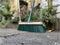 Synx Tools rechte schoffel 16cm + Buiten Bezem Groen - Schoffel - 170cm staal met Hilt - Met Steel 117 cm