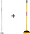 Synx Tools Rechte Schoffel Met Staal 160cm + Klauwbezem 28cm - Schoffel - Telescopisch staal 70-140cm