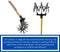 Synx Tools Rolcultivator 21 cm - Cultivator - Bodembewerkers - gazonmest - gazonbeluchter - hark - harken met steel 150cm