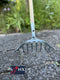 Synx Tools Rozenhark metaal Hark - Harken/ Gazonhark - Bladhark - Bodembewerkers - Hark Incl. steel 150cm