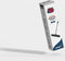 Synx Tools Rubberen bezem met steel 120 cm 2 in 1 - kappersbezem - Bezem met Verstelbare Steel - Verstelbare Steel (tot 120 cm) - Ingebouwde vloertrekker - rubberen bezem met steel
