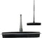 Synx Tools Rubberen Bezem met steel Zwart - Kappersbezem - 30cm - Pet hair remover bezems - Bezem binnen & buiten - Huisdierhaar verwijderaar - Verstelbaar Steel 60/120 cm