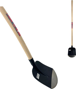 Synx Tools Schepbats met steel 130 cm Deux Zandschop - Zandschep - NR2 - Schoppen / schop - Spades / spade - Schep / Bodembewerkers - Tuingereedschap - Essenhouten Steel 130cm