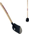 Synx Tools Schepbats met steel 130 cm Deux Zandschop - Zandschep - NR2 - Schoppen / schop - Spades / spade - Schep / Bodembewerkers - Tuingereedschap - Essenhouten Steel 130cm