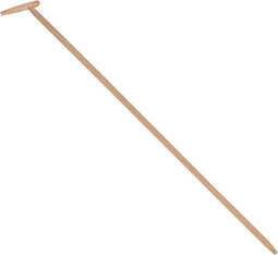 Synx Tools Schoffelsteel 160cm met Hilt Houtensteel - Schoffel/Schoffels / Onkruidverwijderaar - Onkruidbestrijding - Steel