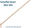 Synx Tools Schoffelsteel 160cm met Hilt Houtensteel - Schoffel/Schoffels / Onkruidverwijderaar - Onkruidbestrijding - Steel