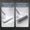 Synx Tools Schrobber 2 in 1 - Trekker douche - Schrobbezem - Luiwagen - Trekker - Schuurborstel - Badkamer borstel vloertrekker met steel schrobborstel - Bezem - vloerwisser badkamer - Schrobborstel Met telescopische steel