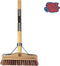 Synx Tools Schrobbezem Union mix Nylon extra hard - Luiwagen met steel - borstel met steel - 22cm - Schrobborstel - Tegel Bezem Schrobber- Bezemsteel - Schoonmaakbezem - Schrobborstels - Bezems Met Steel 150 cm