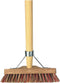 Synx Tools Schrobbezem Union mix Nylon extra hard - Luiwagen met steel - borstel met steel - 22cm - Schrobborstel - Tegel Bezem Schrobber- Bezemsteel - Schoonmaakbezem - Schrobborstels - Bezems Met Steel 150 cm