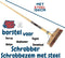 Synx Tools Schrobbezem Union mix Nylon extra hard - Luiwagen met steel - borstel met steel - 22cm - Schrobborstel - Tegel Bezem Schrobber- Bezemsteel - Schoonmaakbezem - Schrobborstels - Bezems Met Steel 150 cm